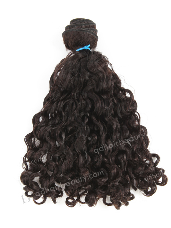 In Stock 7A Peruvian Virgin Hair 14" Double Drawn Looser Pissy Curl Color #2 Machine Weft SM-6148